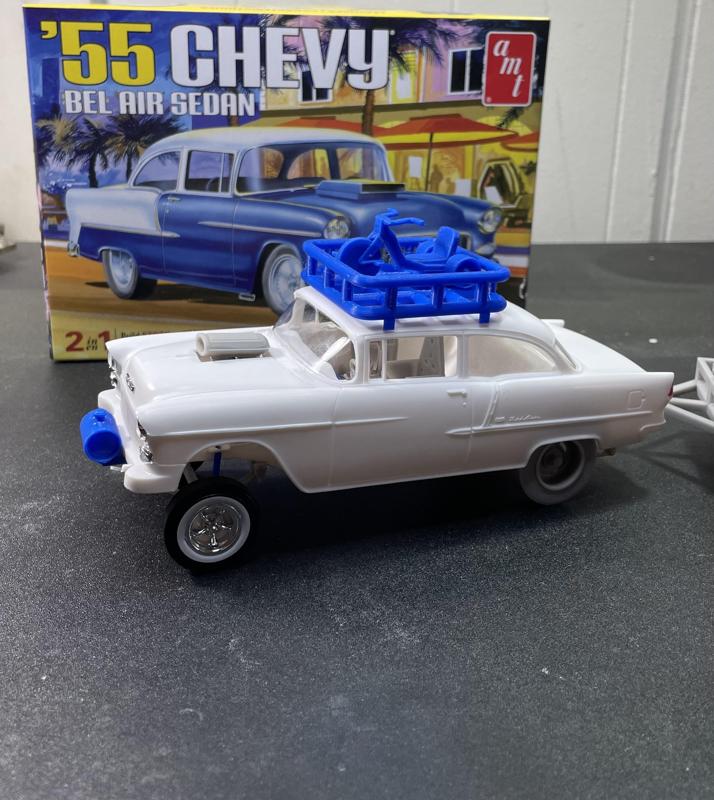 AMT 55 Chevrolet Bel Air Gasser Front End Model Car Parts 1-25