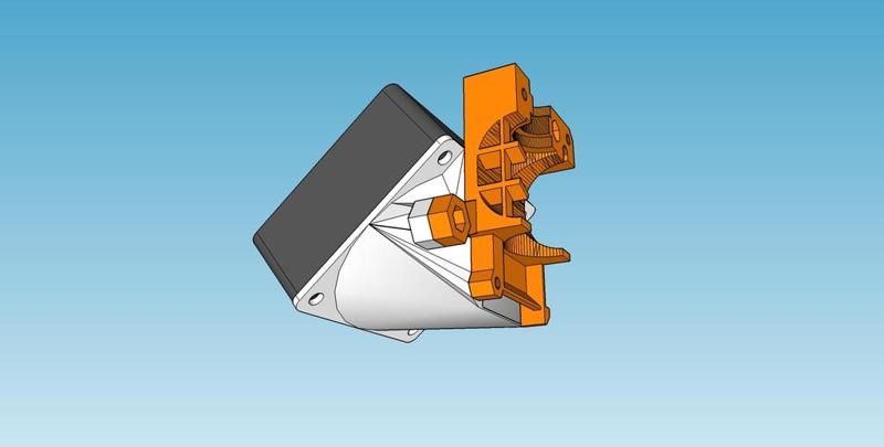 Prusa i3 mk2 60x60x25 cooling fan mount