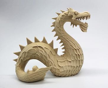Wood Carved Loch Ness Monster