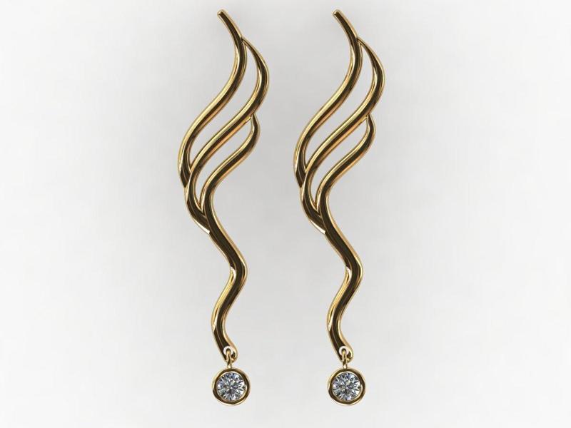 Echo Earrings– 3D Printable Design