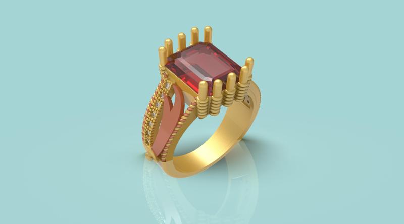 Zulfiqur Turkish Ring - 0035