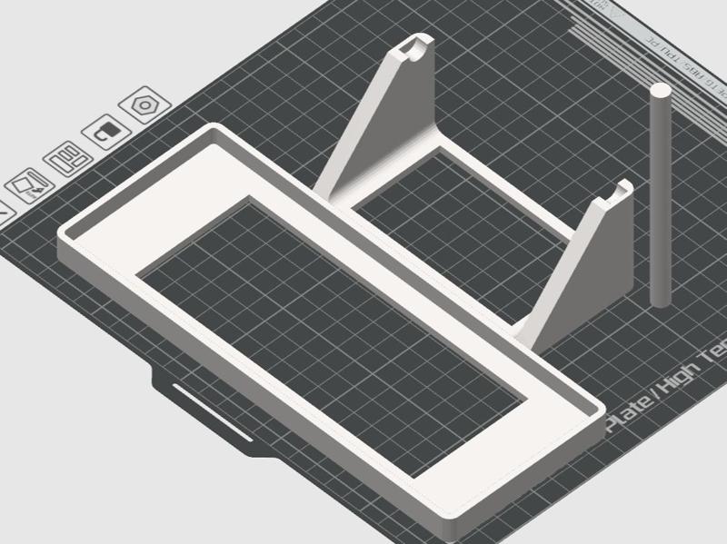 Phonemo 241-BT label printer stand & spool holder