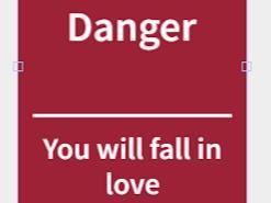 Danger You Will Fall in Love  Decorative Door Sign