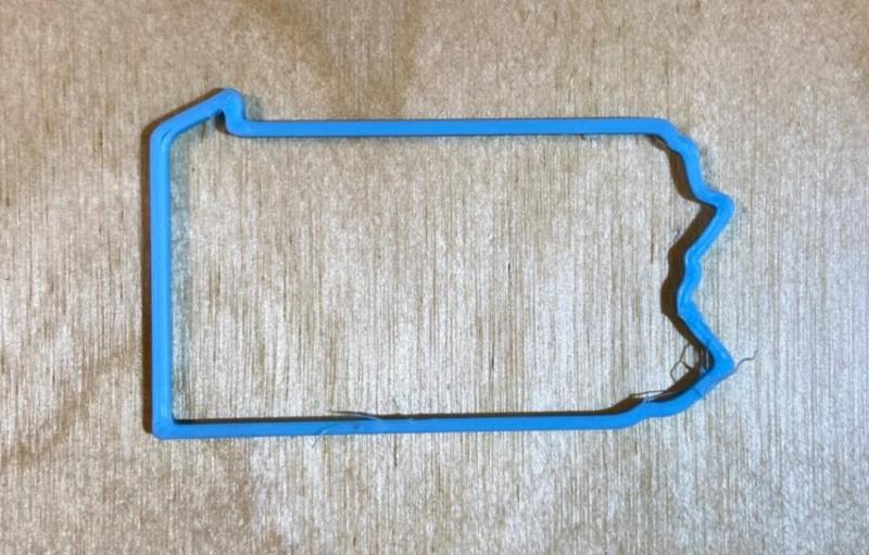 Pennsylvania state outline