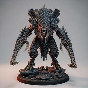 Vorgrath, the Hive Sovereign – Alien Hive Tyrant Miniature War-Hammer (28mm Scale Boss)