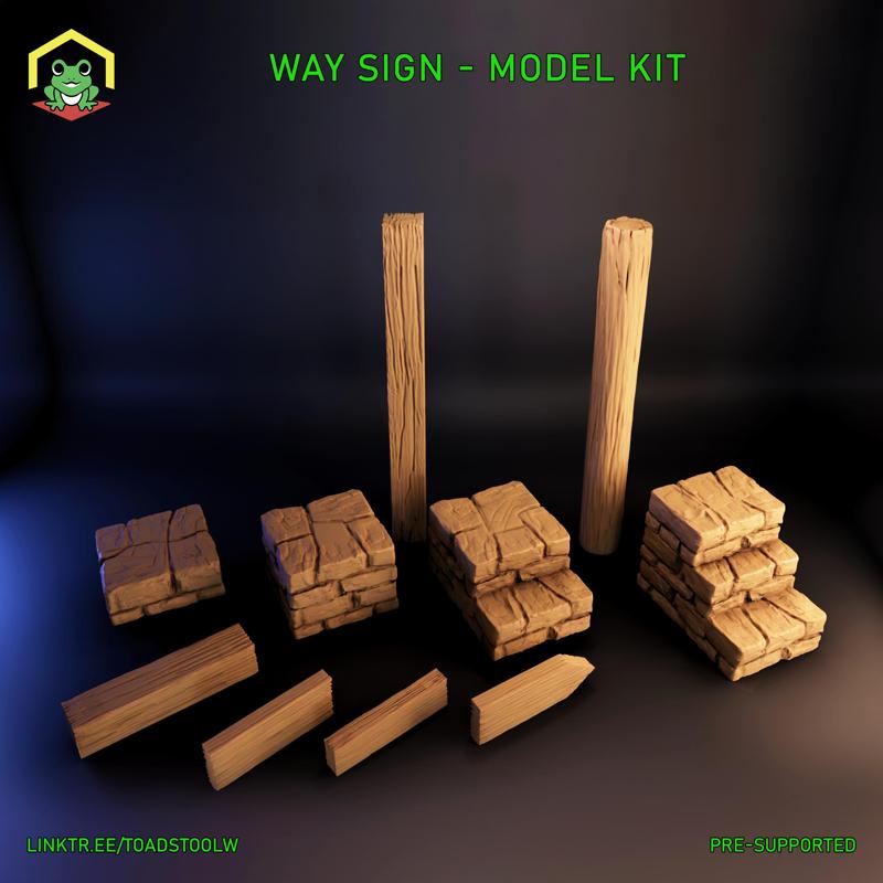 Way signs + model kit