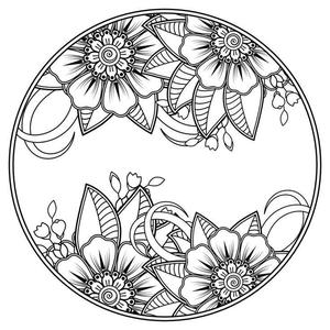 mehndi flower for henna