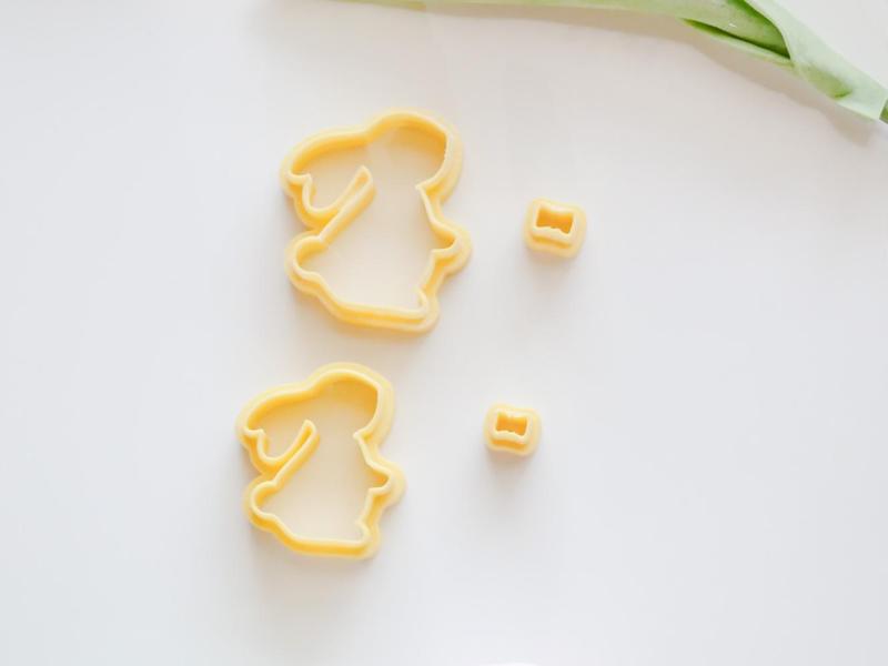 Easter Bunny Polymer Clay Cutter Set