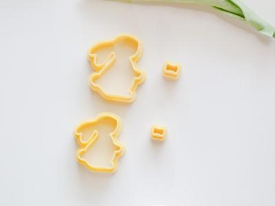 Easter Bunny Polymer Clay Cutter Set