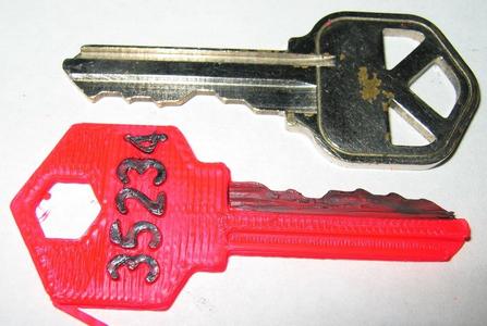 Customizable House / Padlock Key  