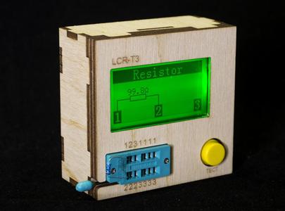 Plywood Case for LCR-T3 component tester Lasercut
