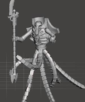 Necron animated blender.