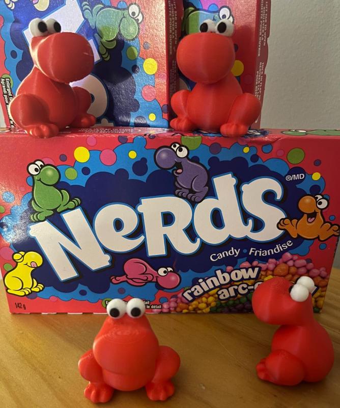 Wonka Nerds inspired candy character 1 - sits flat