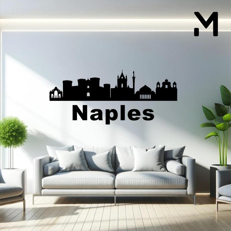 Wall silhouette - City skyline - Naples