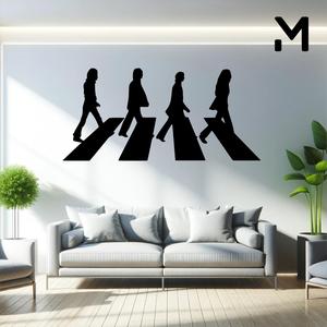 Wall silhouette - The Beatles 3