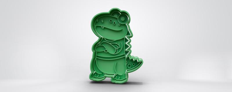 Gu the gummy gator cookie cutter from Ryan's World