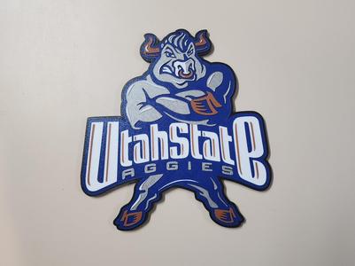 Utah State Aggies Mascot Wall Display