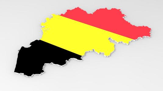 Belgium 3d map