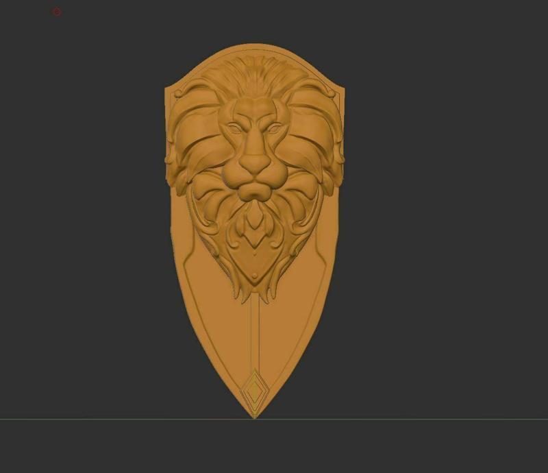 Alliance Lion Shield 3D Printable