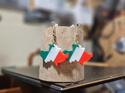 Michoacan Mexican Flag Earrings