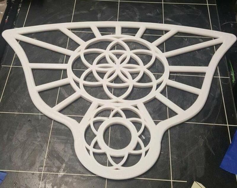 Practice Fans for Flow Artists - Flower of Life - Tech Grip
