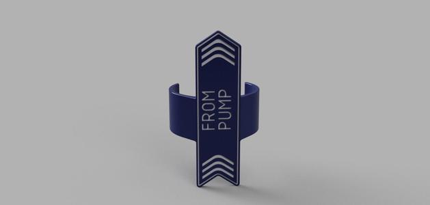 Pool Plumbing Tags - "From Pump"