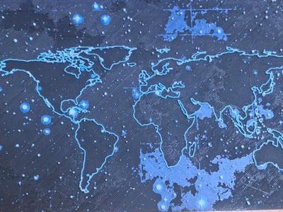 Star map of the world Hueforge