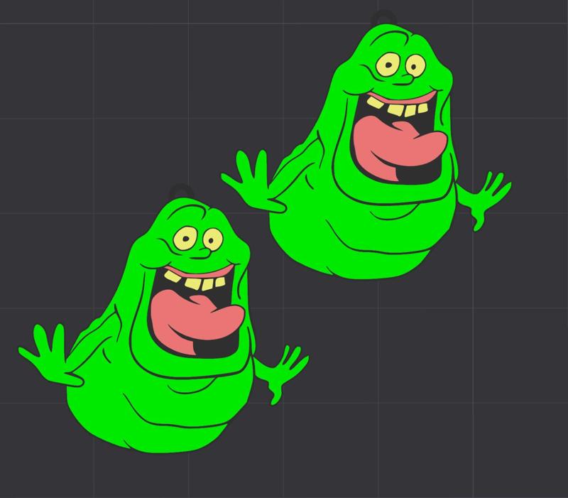Slimer Ghostbusters Earrings