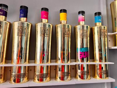 AU vodka bottle holder organiser 