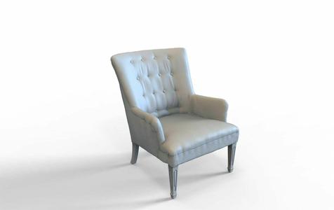 Tufted Chair 3D Scan 3D model