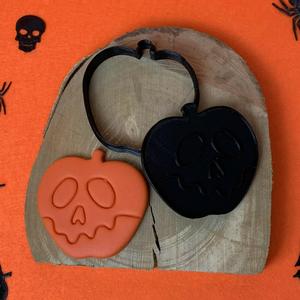 Halloween Poison apple skull cookie cutter and stamp