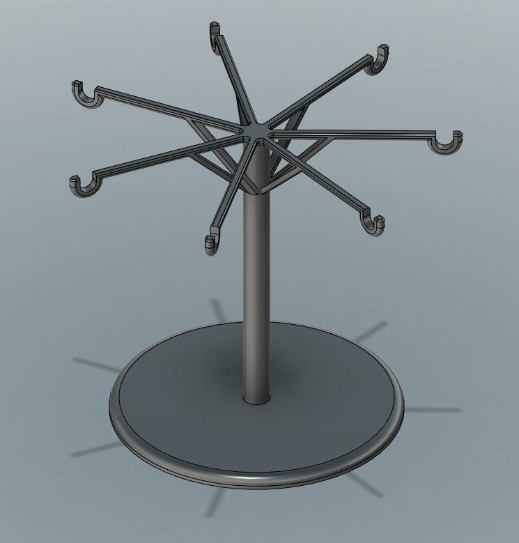 Display stand for earrings and jewelry