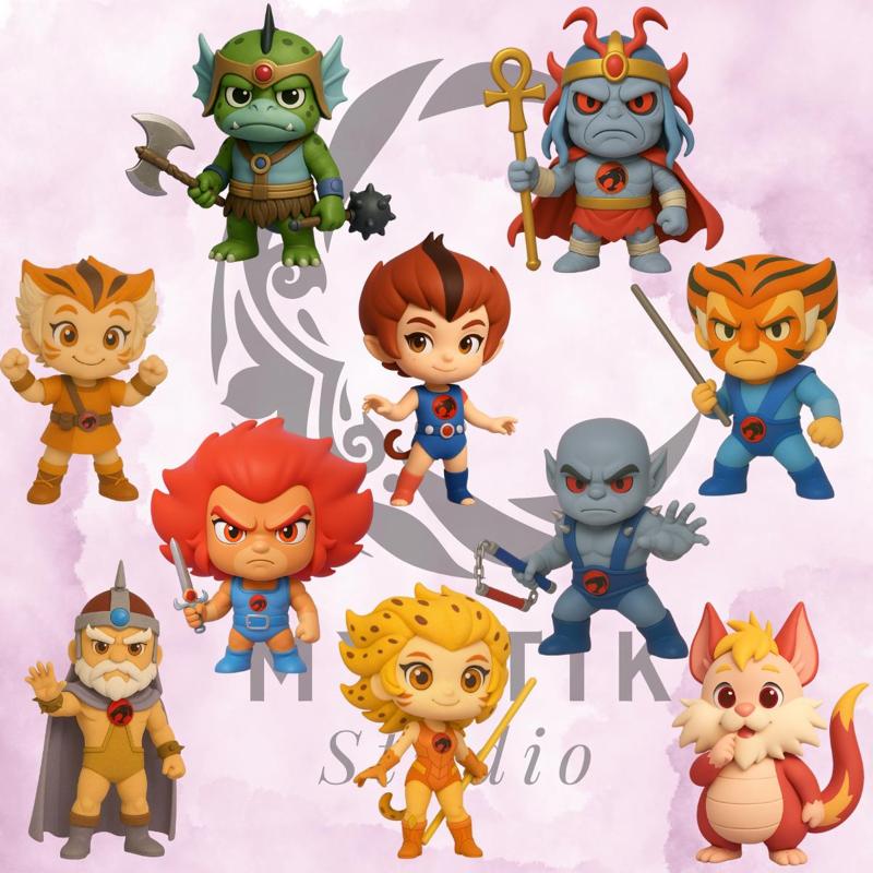 ThunderCats Chibi Collection – The 10 Classic Heroes & Villains! ⚔️🐾 | Complete STL Pack