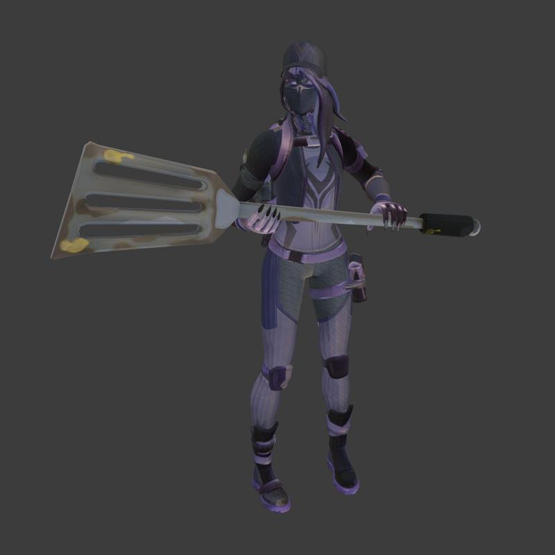 Toxin Fortnite Tossina model cut en 3 parts for Mars 2 pro 275mm