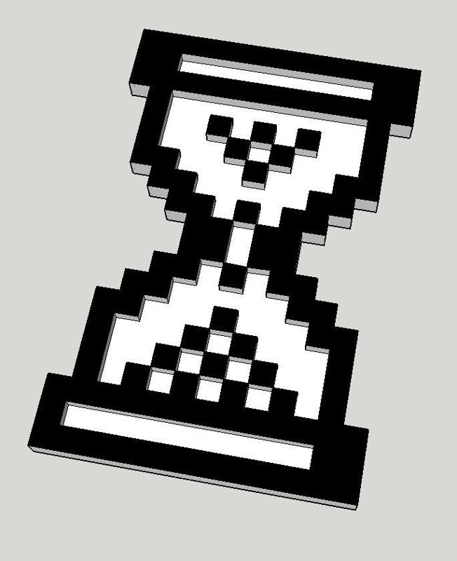 Pixelated Hourglass