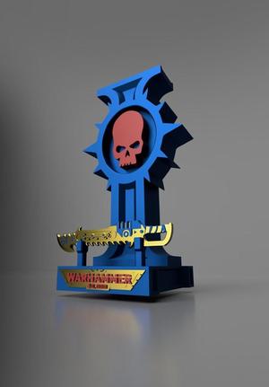 Headphone stand 3D model for 3D printing War hammer 40000 3D printing model