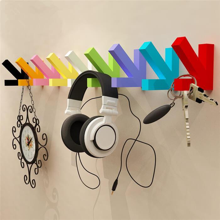 Wall bracket, key holder, headphone stand