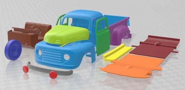 Ford F1 Pickup Truck 1950 Printable Car