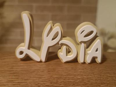 Disney Name Sign Lydia Kid Room Wall Decor Tag 