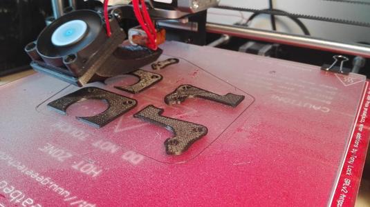 RepRap 4mm fan support & conveyor