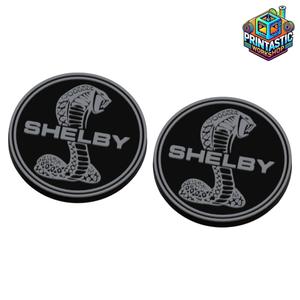 🐍 Shelby Cup Holder Insert – 70mm 3D Printed Logo Cap