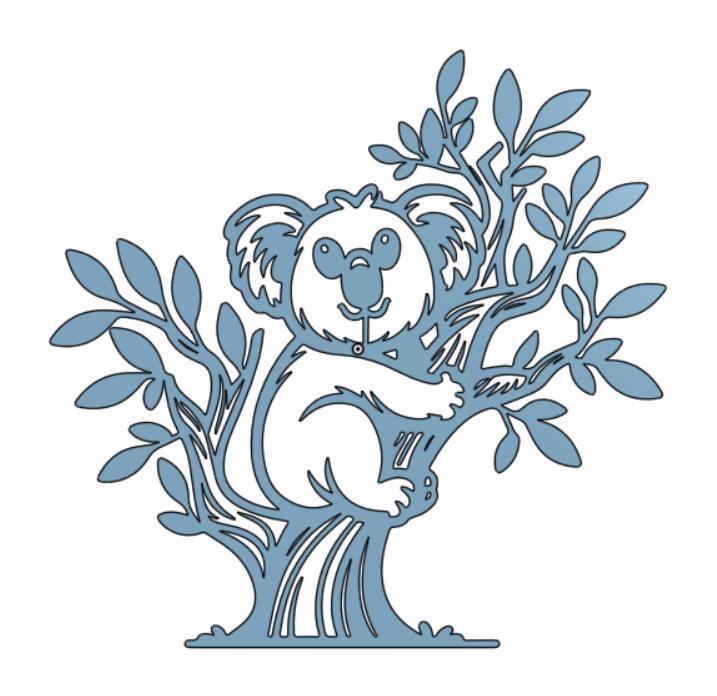 Koala in Tree Wall Hanging / Koala-im-Baum Wandbehang