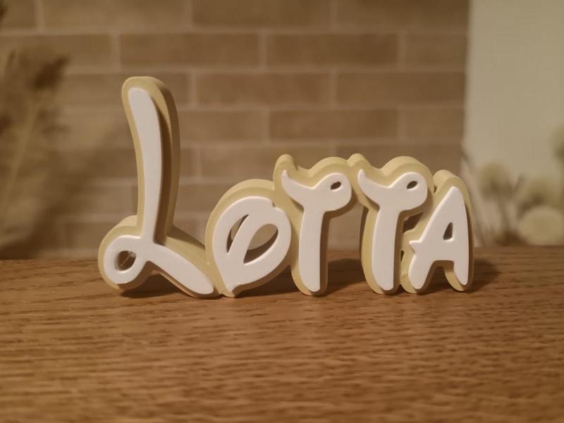 Disney Name Sign Lotta Kid Room Wall Decor Tag 