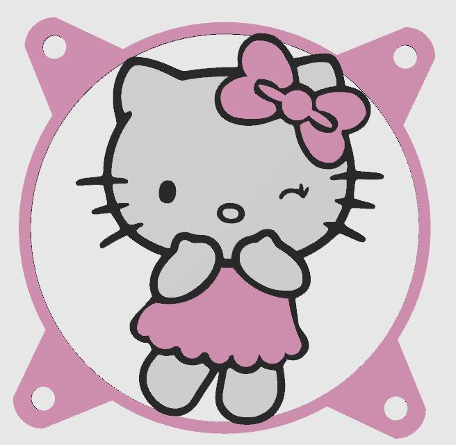 FAN COVER 120mm sanrio hello kitty Multicolor 4 Collors