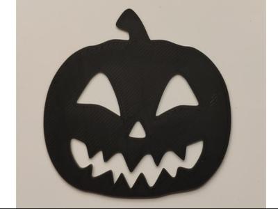 Halloween decoration - pumpkin sticker