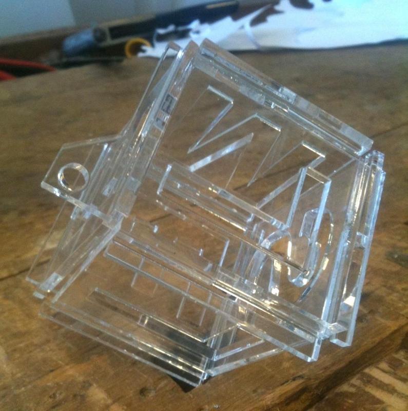 Cuboid Christmas bauble