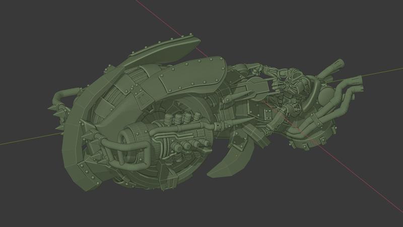 Cannibal Chickens Pod Racing Monowheel