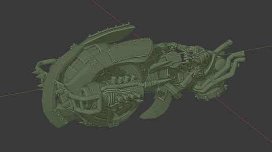 Cannibal Chickens Pod Racing Monowheel