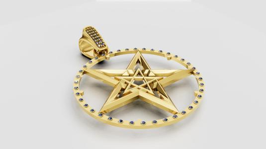 geometric pendant 3D printable model