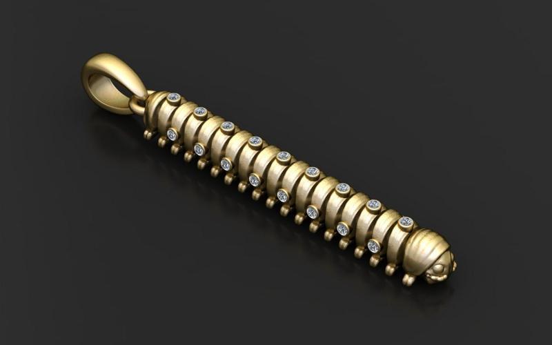 SNIAL ANIMAL PENDANT 3D PRINTABLE MODEL